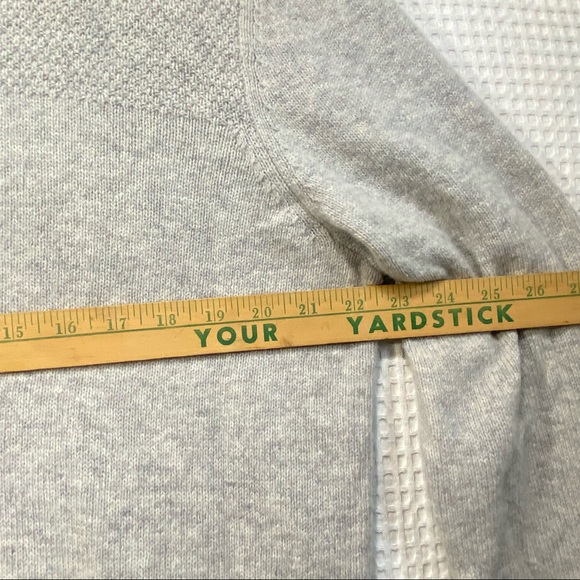 Telluride Clothing 80% Lambswool Henley Sweater Gray Soft; Men’s Size X-Large - Picture 4 of 10